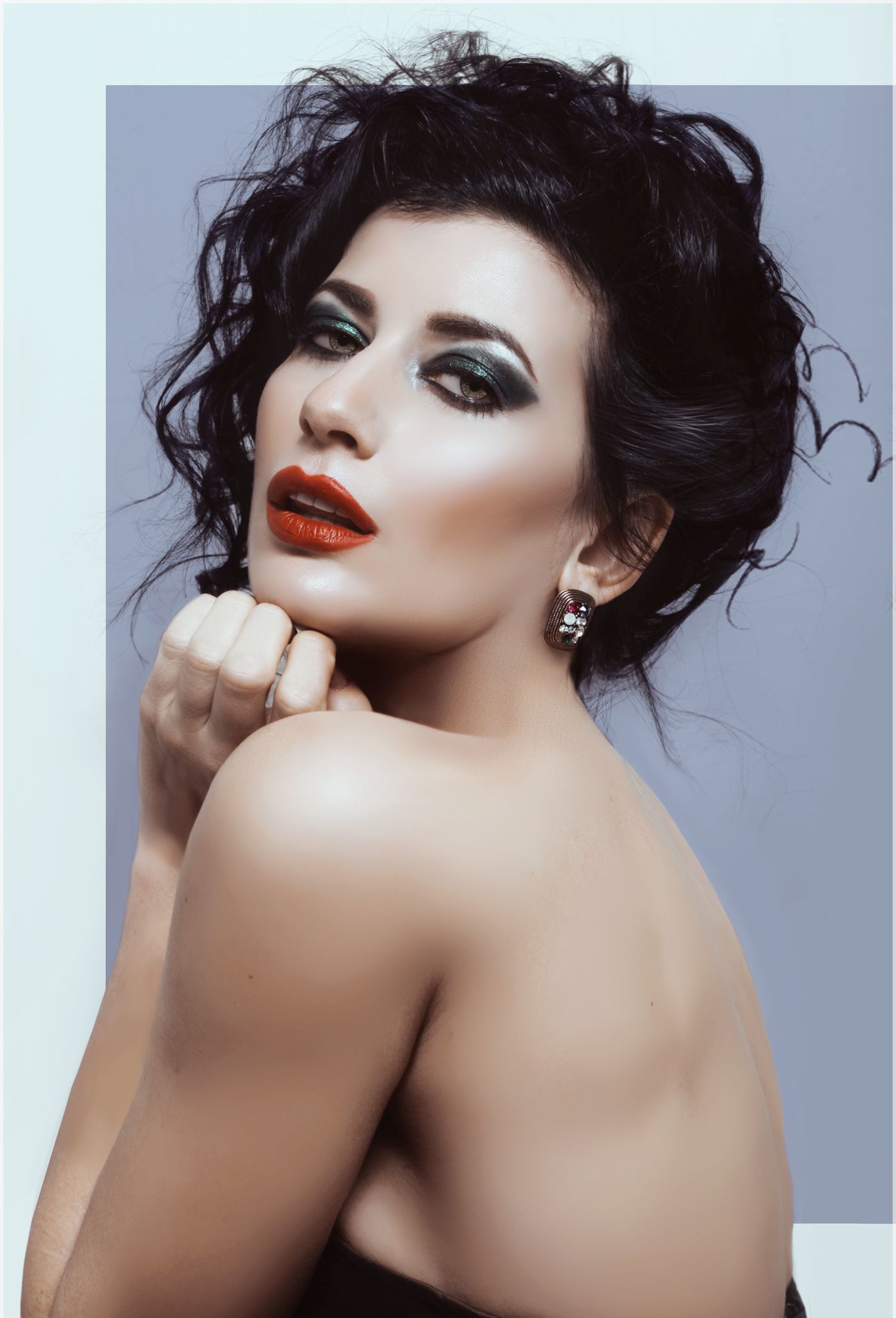 Dramatic beauty portrait